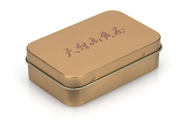 100*65*27黃茶小鐵盒,天臺(tái)山黃茶鐵盒定制