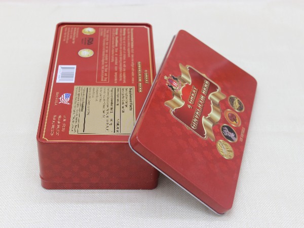 235x135x65mm長(zhǎng)方形保健品鐵盒,人參,鹿茸鐵盒